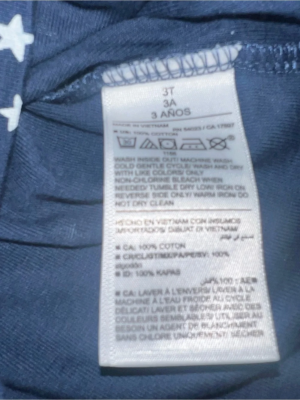 Old Navy Navy & White Star Short-Sleeve Pajama Set